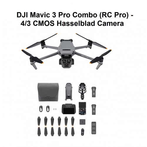 DJI Mavic 3 Pro Combo (RC Pro) - 4/3 CMOS Hasselblad Camera